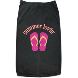 FlipFlop Black Pet Shirt (Personalized)