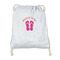FlipFlop Drawstring Backpacks - Sweatshirt Fleece - Double Sided - FRONT