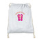 FlipFlop Drawstring Backpack - Sweatshirt Fleece - Single Sided (Personalized)