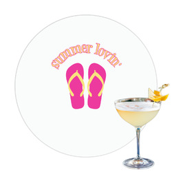 FlipFlop Printed Drink Topper - 3.25" (Personalized)
