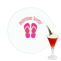 FlipFlop Printed Drink Topper -  2.5" (Personalized)