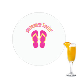FlipFlop Printed Drink Topper - 2.15" (Personalized)