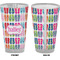FlipFlop Pint Glass - Full Color - Front & Back Views