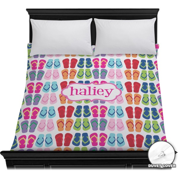 Custom FlipFlop Duvet Cover - Full / Queen (Personalized)