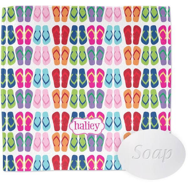 FlipFlop Wash Cloth with soap