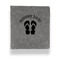FlipFlop Leather Binder - 1" - Grey (Personalized)