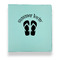 FlipFlop Leather Binder - 1" - Teal (Personalized)