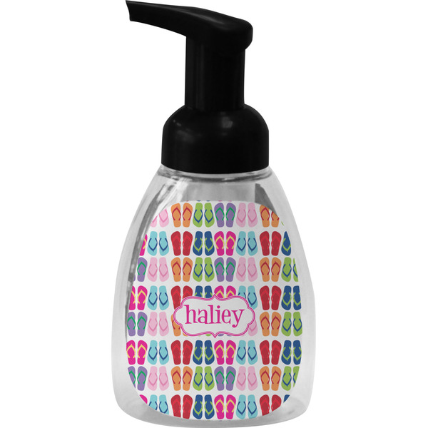 Custom FlipFlop Foam Soap Bottle - Black (Personalized)