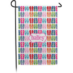 FlipFlop Small Garden Flag - Single Sided w/ Name or Text