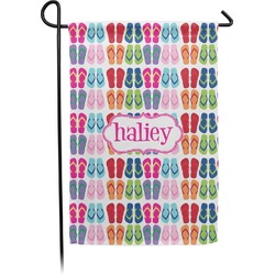 FlipFlop Small Garden Flag - Double Sided w/ Name or Text