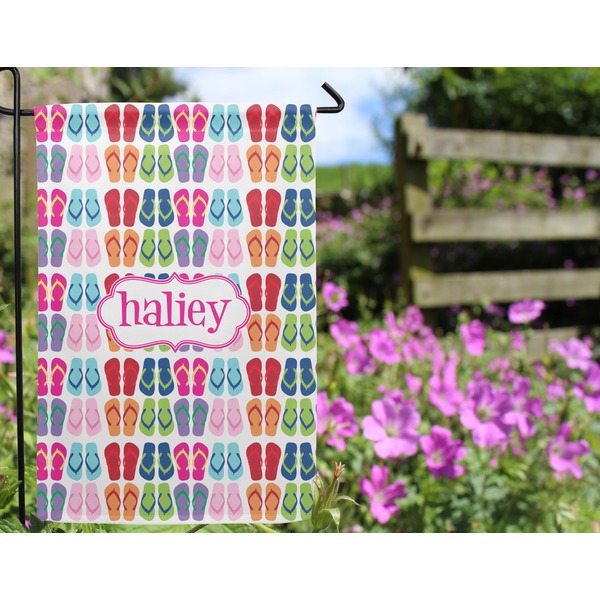 FlipFlop Garden Flag - Outside In Flowers