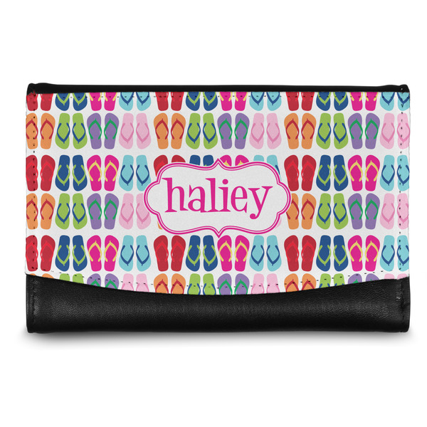 Custom FlipFlop Genuine Leather Women's Wallet - Small (Personalized)