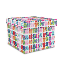 FlipFlop Gift Box with Lid - Canvas Wrapped - Medium (Personalized)