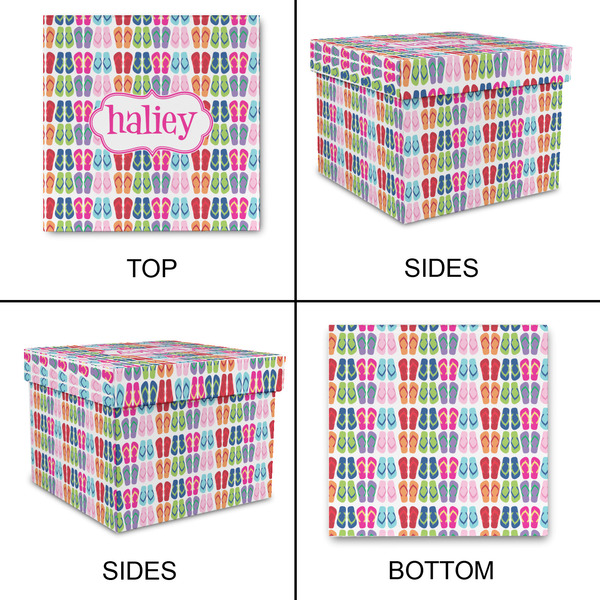 FlipFlop Gift Boxes with Lid - Canvas Wrapped - X-Large - Approval