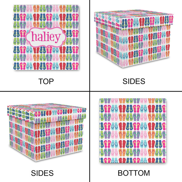 FlipFlop Gift Boxes with Lid - Canvas Wrapped - XX-Large - Approval