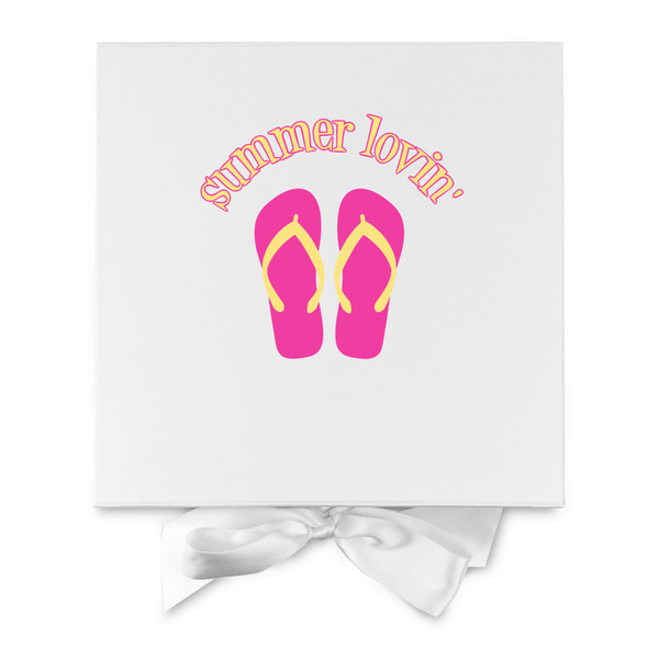 FlipFlop Gift Boxes with Magnetic Lid - White - Approval