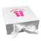 FlipFlop Gift Boxes with Magnetic Lid - White - Front