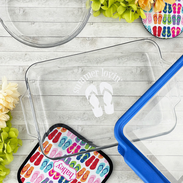 FlipFlop Glass Baking Dish - LIFESTYLE (13x9)