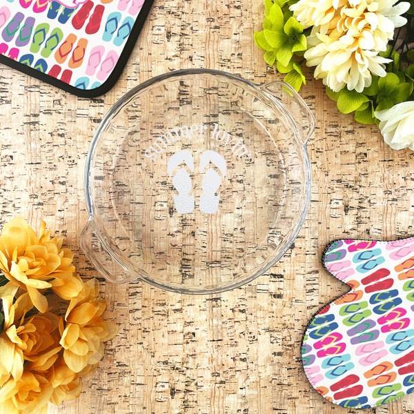 FlipFlop Glass Pie Dish - LIFESTYLE