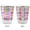 FlipFlop Glass Shot Glass - with gold rim - APPROVAL