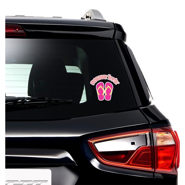 FlipFlop Graphic Car Decal (On Car Window)