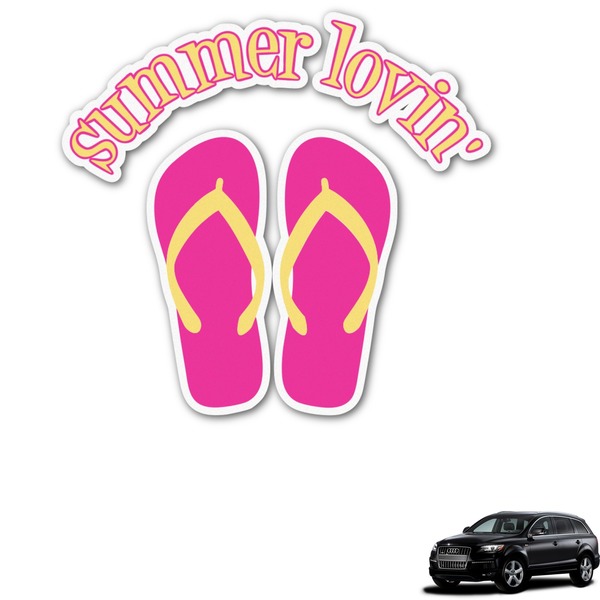 Custom FlipFlop Graphic Car Decal (Personalized)