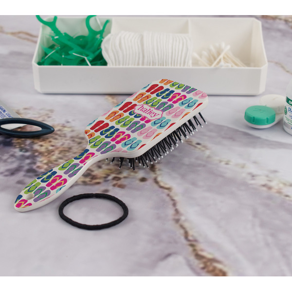 FlipFlop Hair Brush - In Bathroom