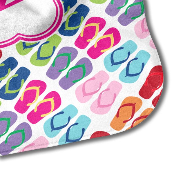 FlipFlop Hooded Baby Towel- Detail Corner