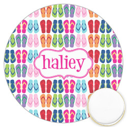 FlipFlop Printed Cookie Topper - 3.25" (Personalized)