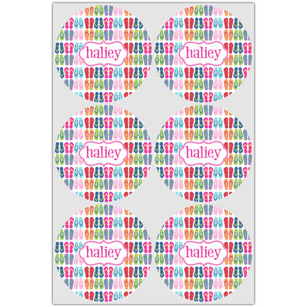 FlipFlop Icing Circle - Large - Set of 6