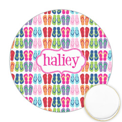 FlipFlop Printed Cookie Topper - 2.5" (Personalized)