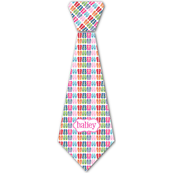 Custom FlipFlop Iron On Tie - 4 Sizes w/ Name or Text