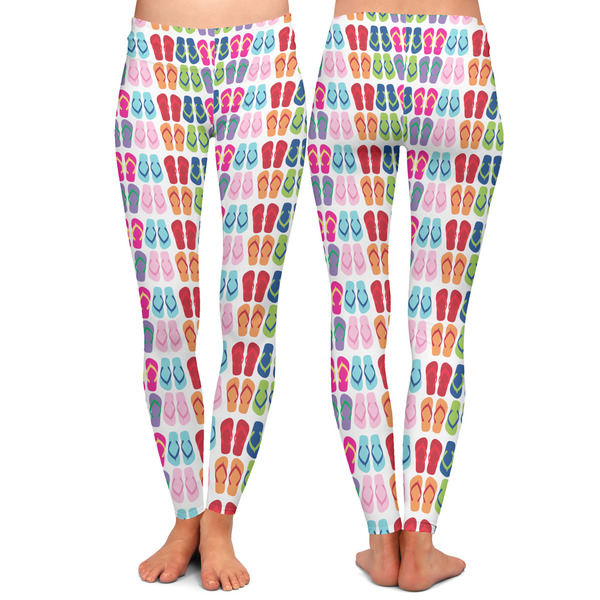 FlipFlop Ladies Leggings - Front and Back