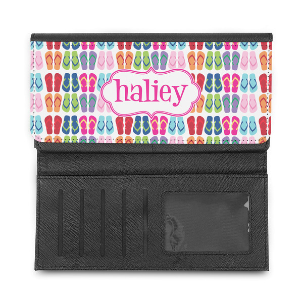 FlipFlop Ladies Wallet - Half Way Open