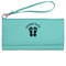 FlipFlop Ladies Wallet - Leather - Teal - Front View