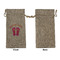 FlipFlop Large Burlap Gift Bags - Front Approval