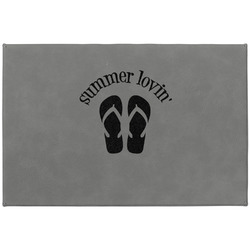 FlipFlop Large Gift Box w/ Engraved Leather Lid (Personalized)