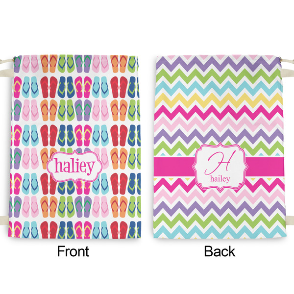FlipFlop Large Laundry Bag - Front & Back View