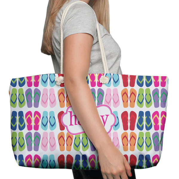 FlipFlop Large Rope Tote Bag - In Context View