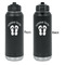 FlipFlop Laser Engraved Water Bottles - Front & Back Engraving - Front & Back View