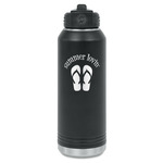FlipFlop Water Bottle - Laser Engraved - Front (Personalized)