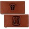FlipFlop Leather Checkbook Holder Front and Back