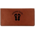 FlipFlop Leatherette Checkbook Holder - Double Sided (Personalized)
