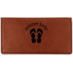 FlipFlop Leatherette Checkbook Holder - Single Sided (Personalized)