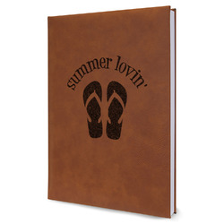 FlipFlop Leather Sketchbook - Large - Single Sided (Personalized)