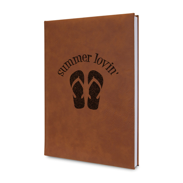 Custom FlipFlop Leather Sketchbook - Small - Double Sided (Personalized)