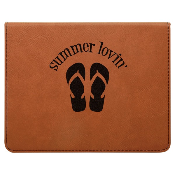 FlipFlop Leatherette 4-Piece Wine Tool Set Flat