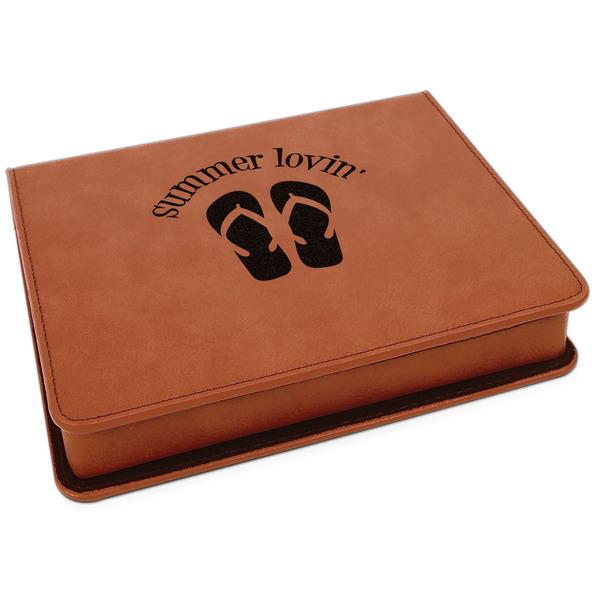 Custom FlipFlop Leatherette 4-Piece Wine Tool Set (Personalized)