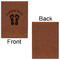 FlipFlop Leatherette Journal - Large - Single Sided - Front & Back View