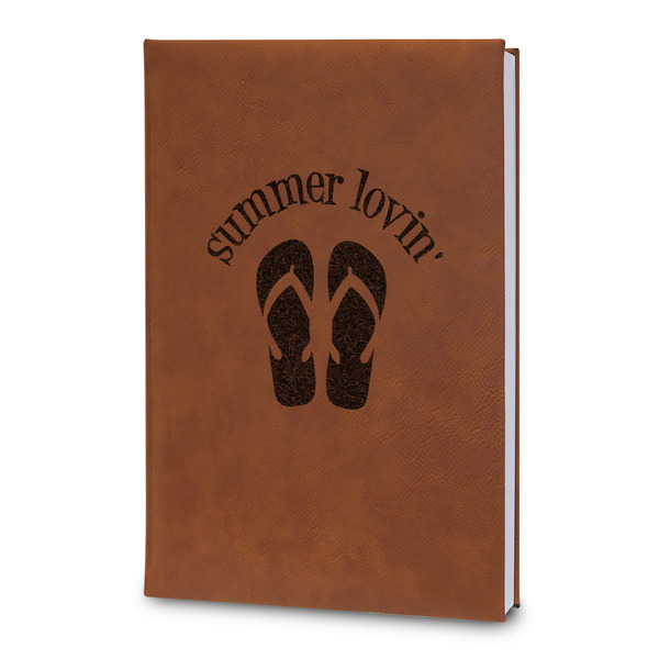 Custom FlipFlop Leatherette Journal - Large - Double Sided (Personalized)